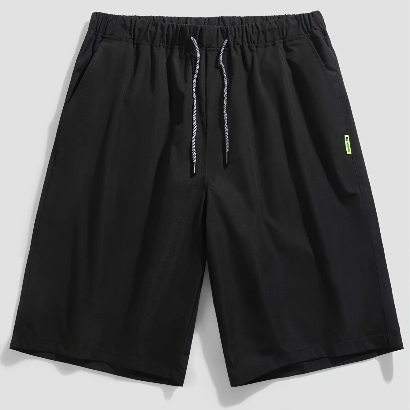 New Men's Casual Elastic Waist Loose Fit Drawstring Shorts Sweatpants