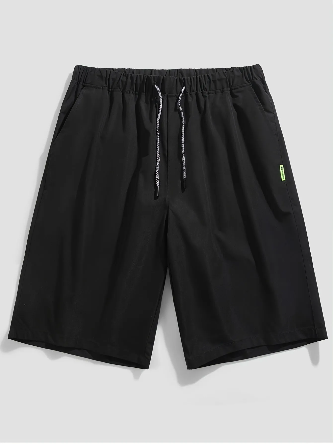 New Men's Casual Elastic Waist Loose Fit Drawstring Shorts Sweatpants