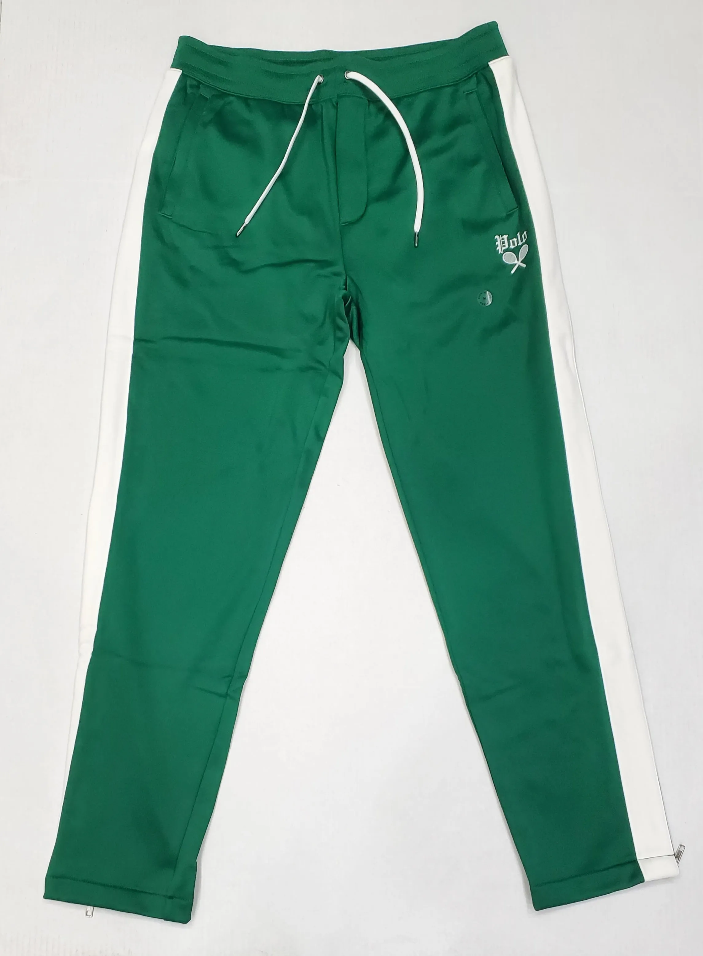 Nwt Polo Ralph Lauren Green Tennis Nylon Track Pants