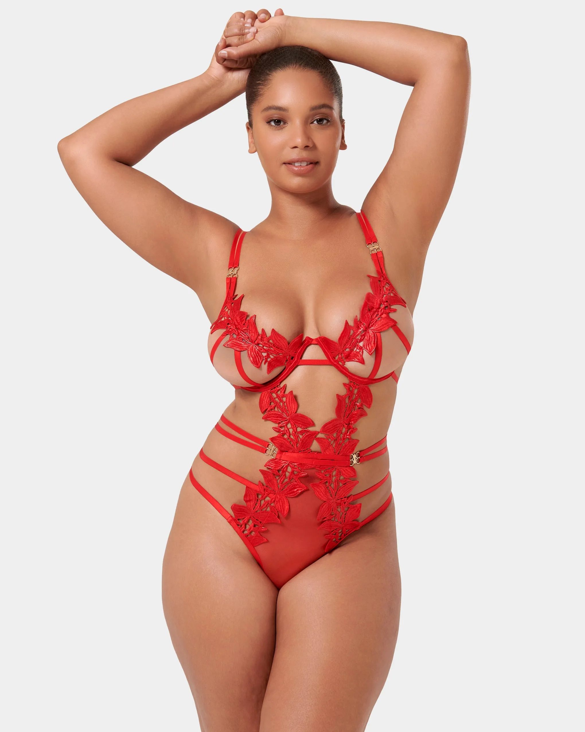 Ophelia Wired Bodysuit Red