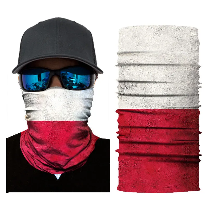 Outdoor Sports Cycling Mask Printing World Cup Flag Bandana Magic Mask