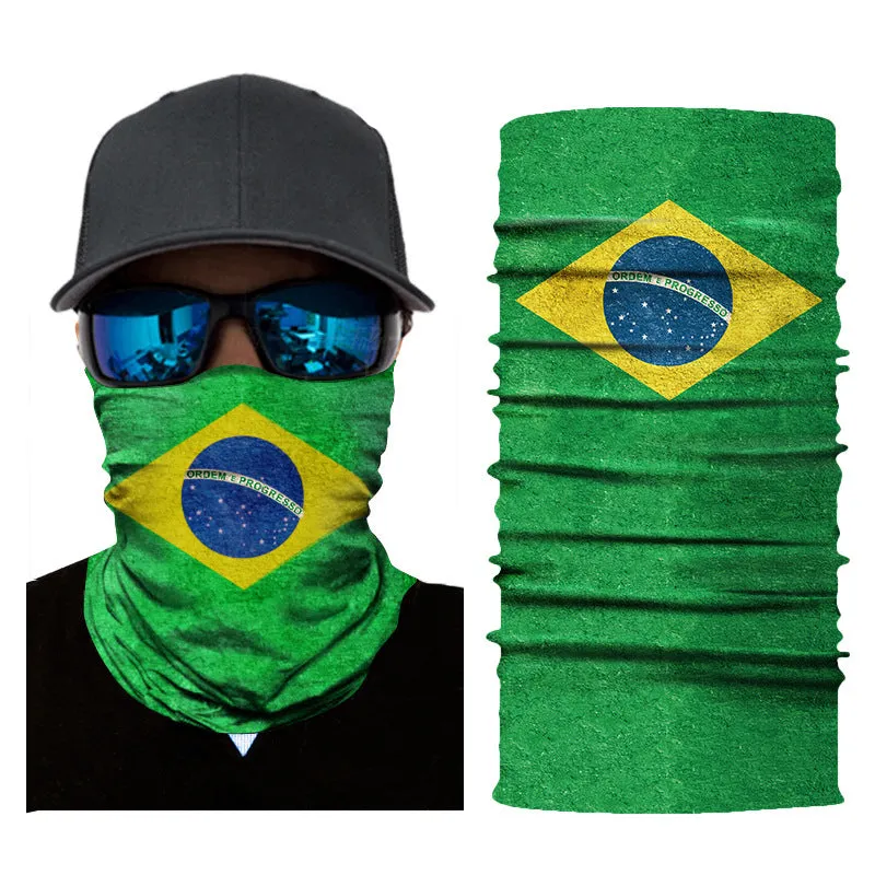 Outdoor Sports Cycling Mask Printing World Cup Flag Bandana Magic Mask