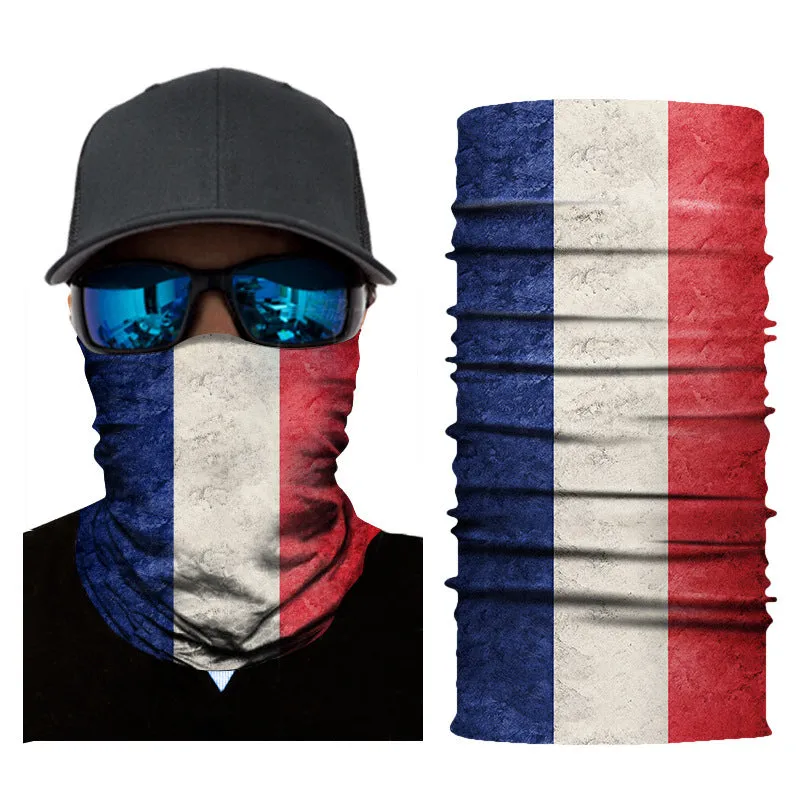 Outdoor Sports Cycling Mask Printing World Cup Flag Bandana Magic Mask