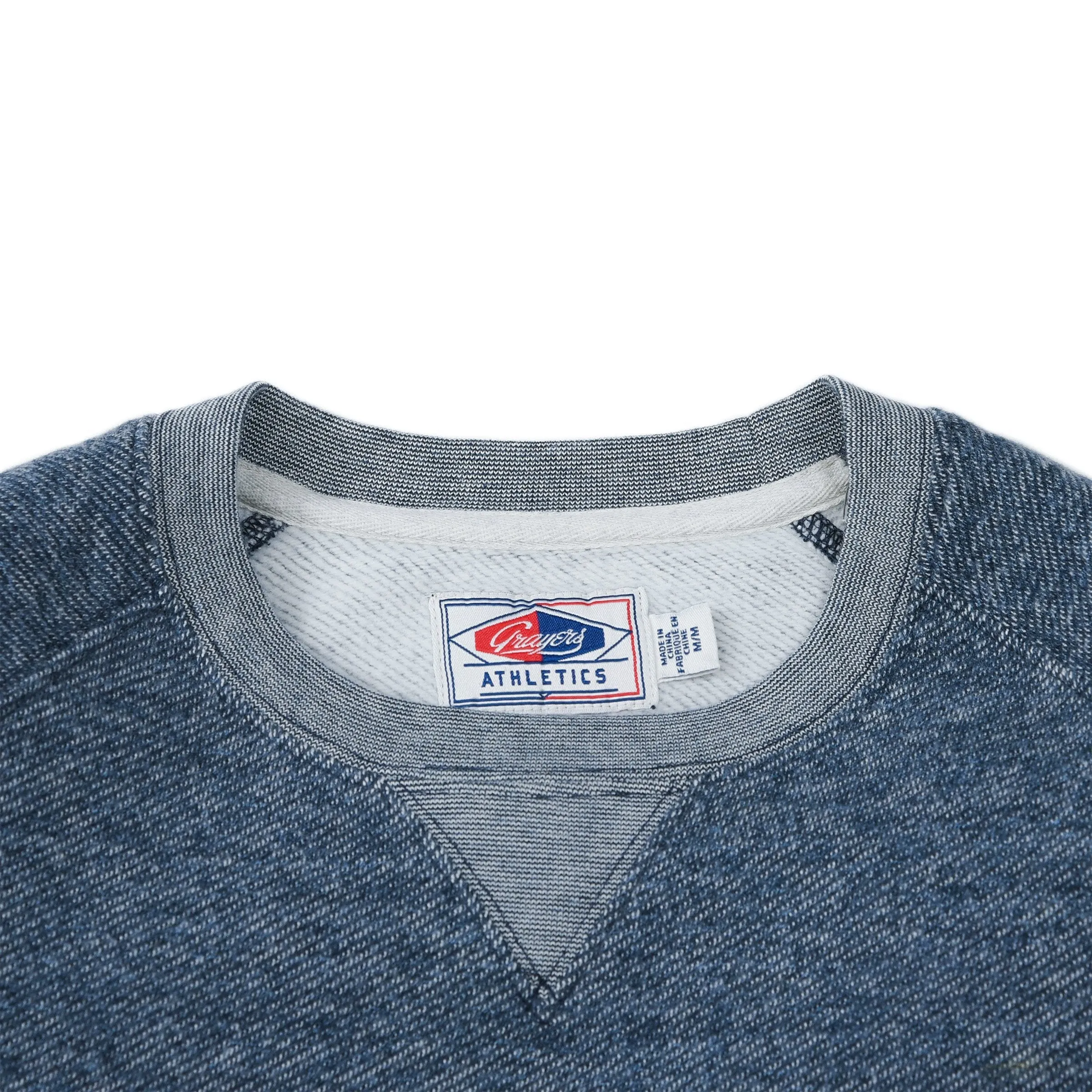 Palmer Athletic Fleece Crew - Blue Marl (Final Sale)