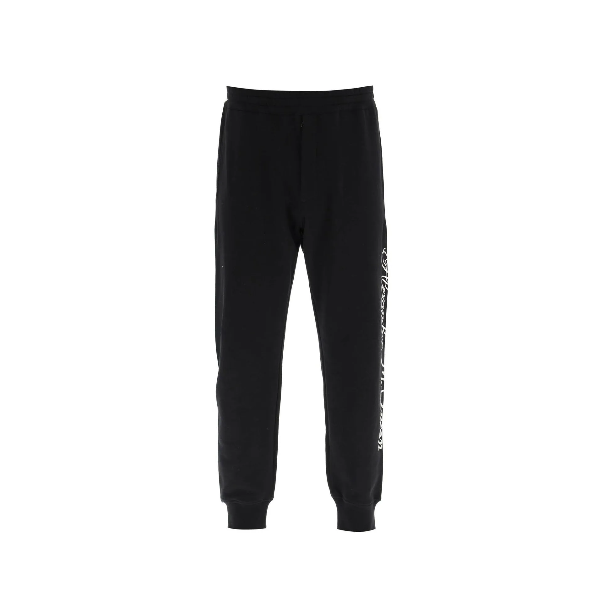 Pantaloni in cotone con logo Alexander Mcqueen