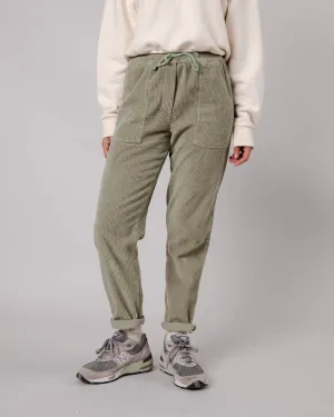 Patch Pocket Corduroy Pants Pale Green