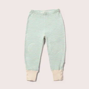 Powder Blue Striped Extra Long Adaptive Joggers