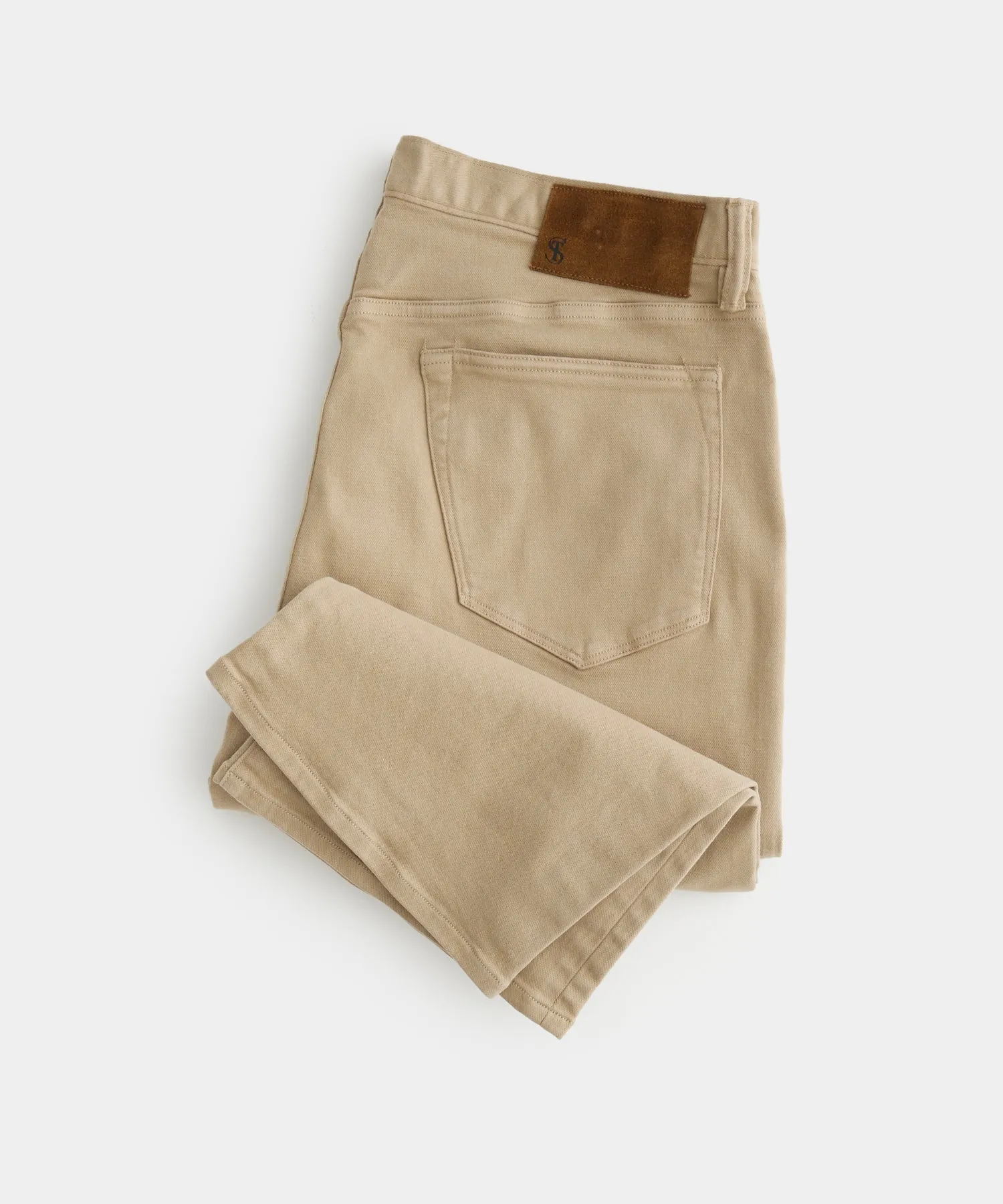 Relaxed Fit 5-Pocket Chino in Casual Khaki