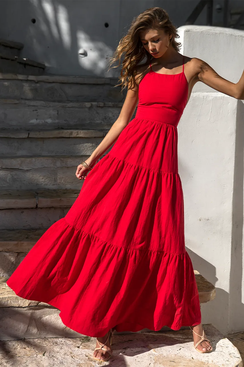 REMY MAXI DRESS - RED