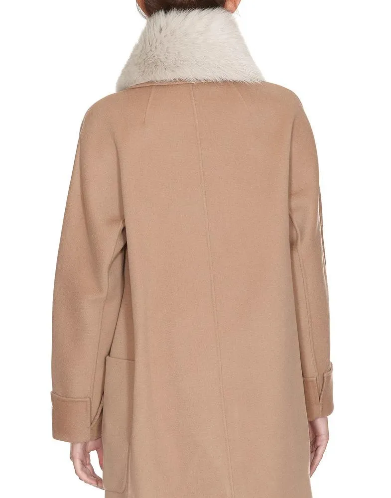 'S Max Mara Fur Collar