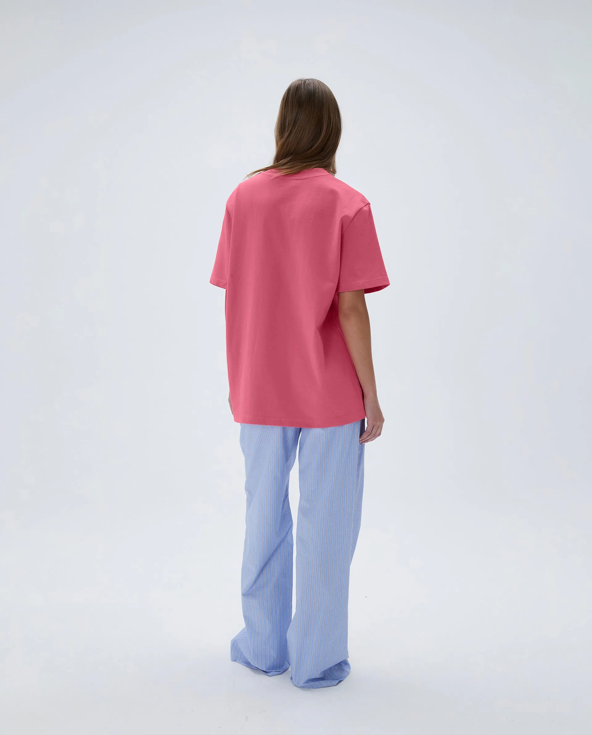 Short Sleeve Oversized T-shirt - Pink