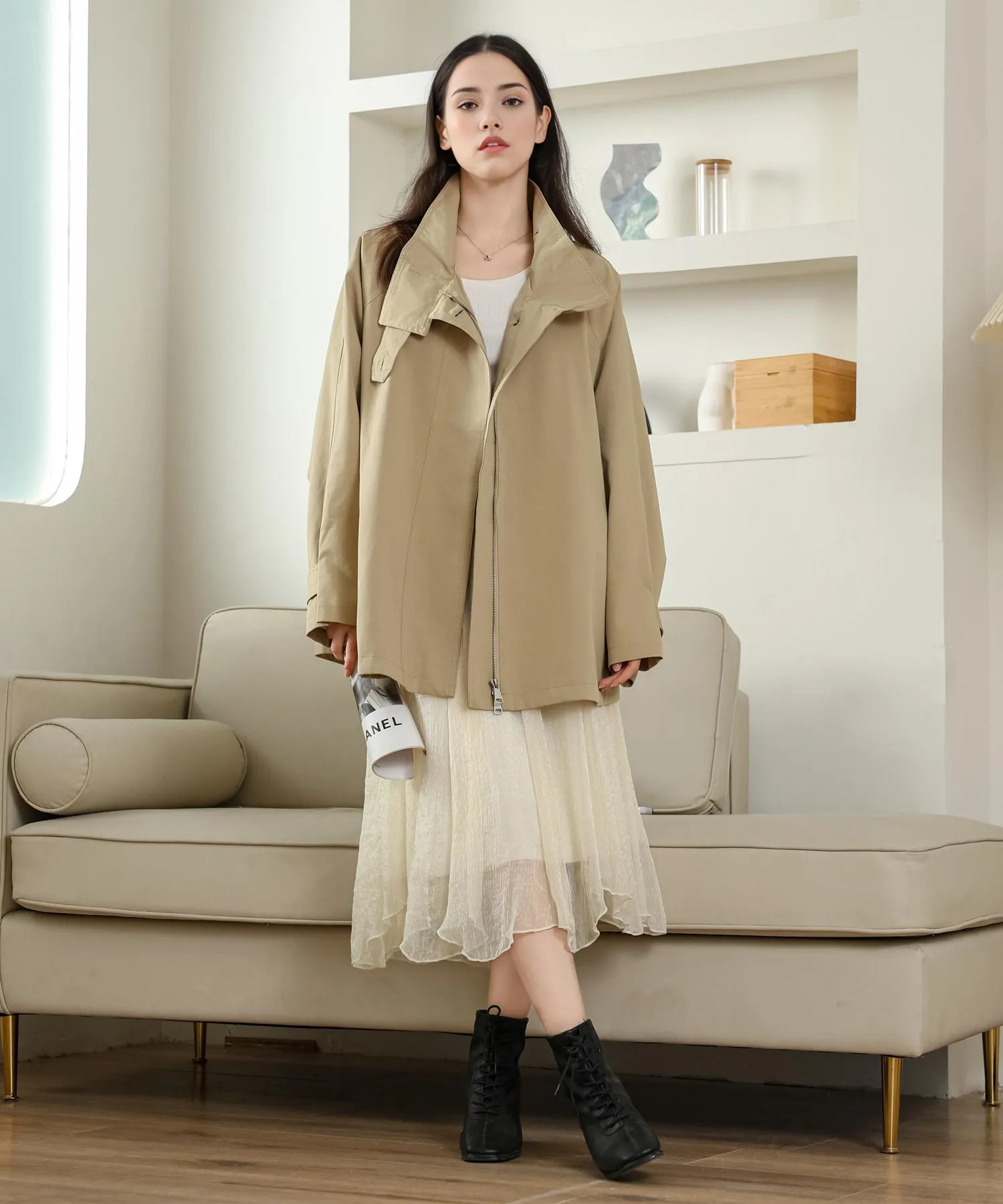 short trench coat