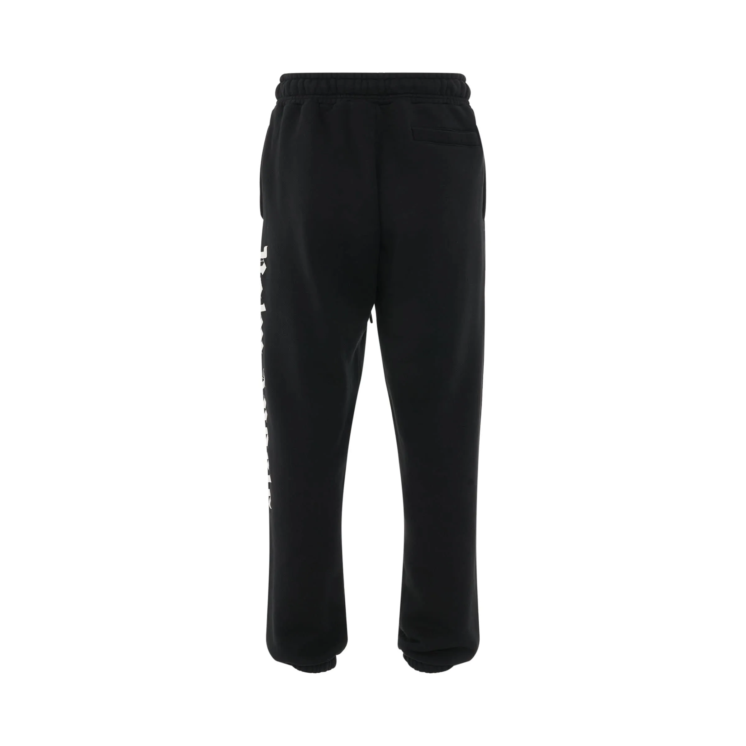 Side Logo Sweatpant in Black/White