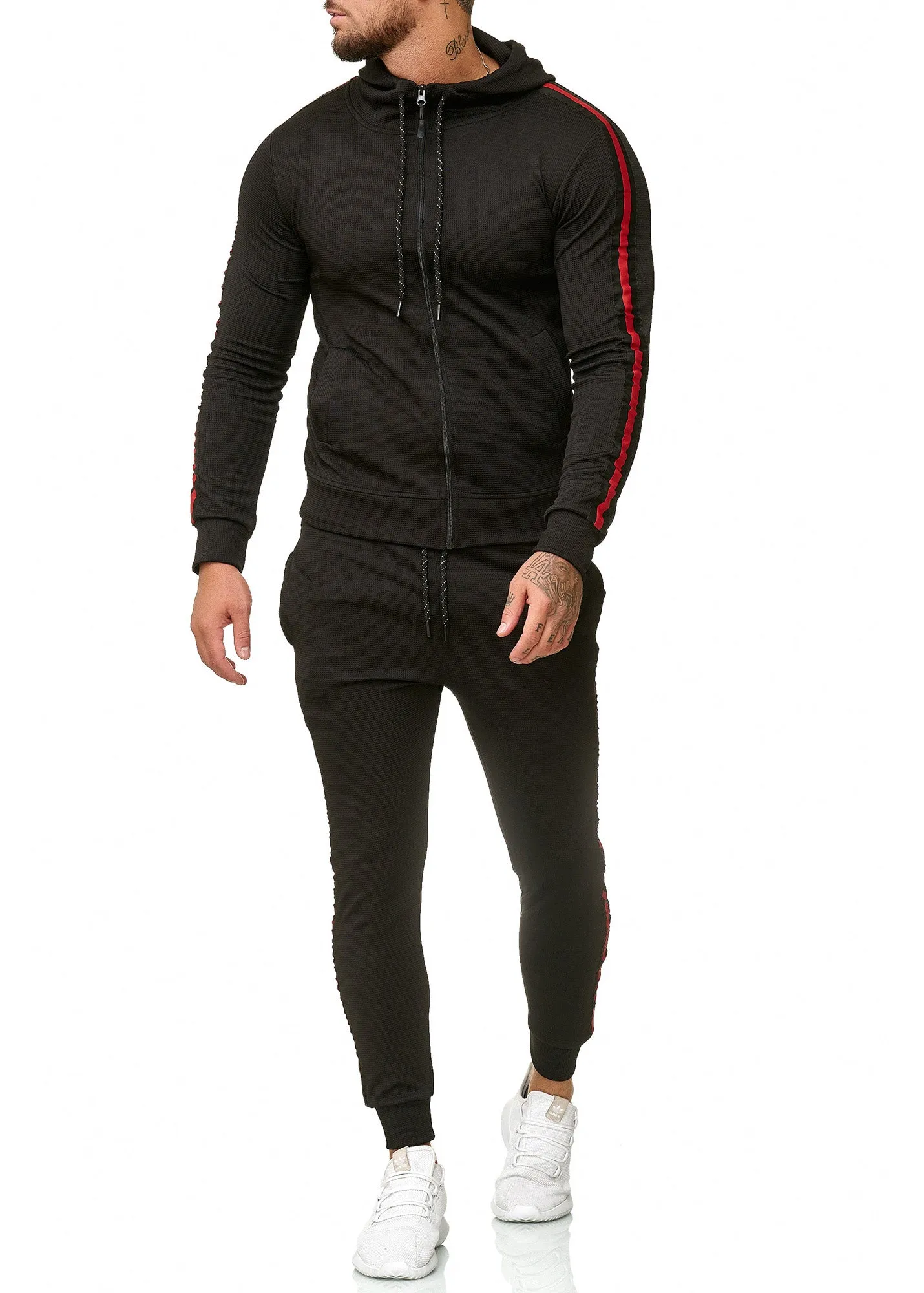 Singa Hoodie TrackSuit - Black X71A