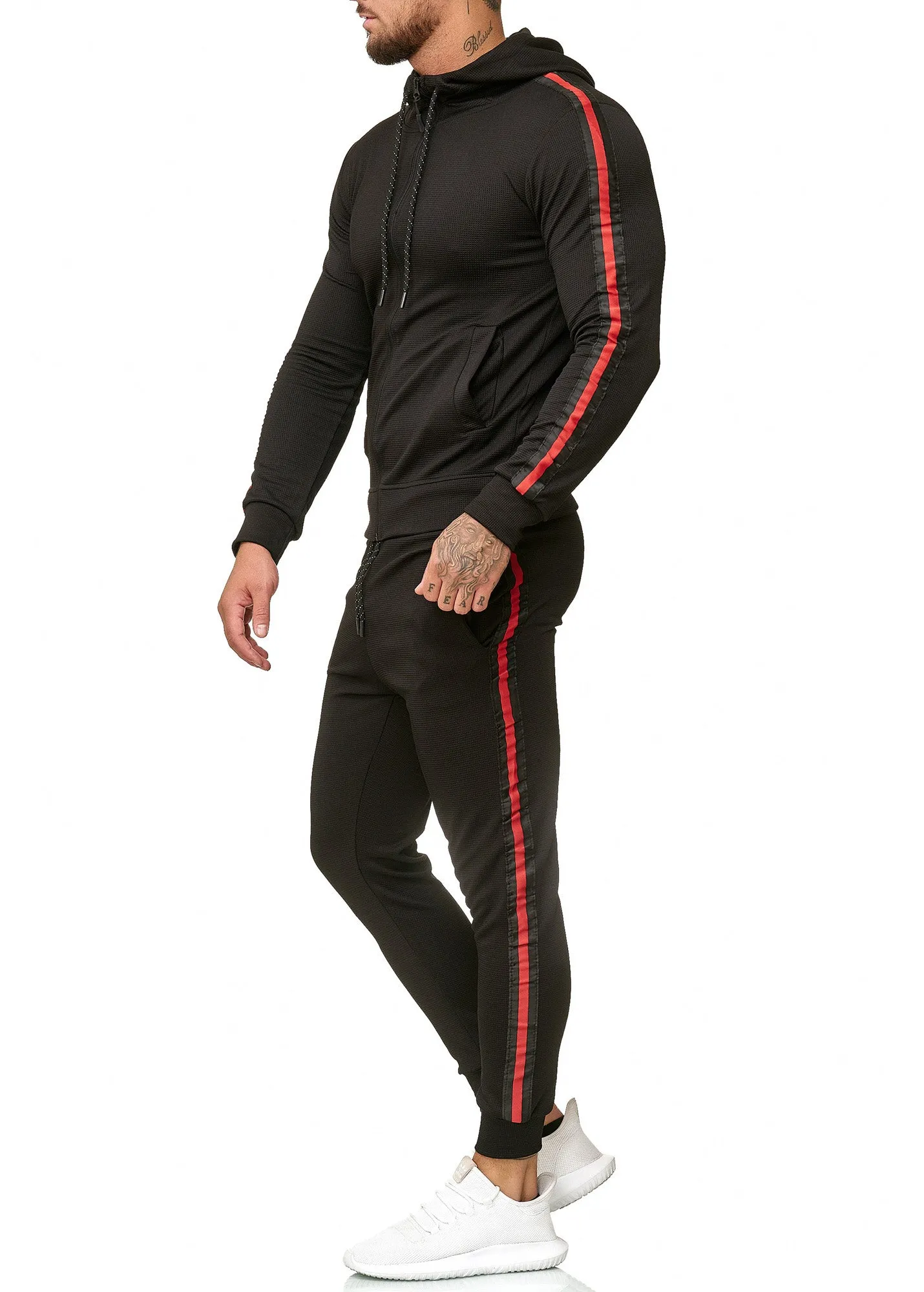 Singa Hoodie TrackSuit - Black X71A