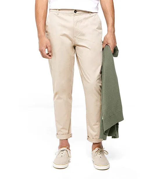 Slim Chino Trousers Beige