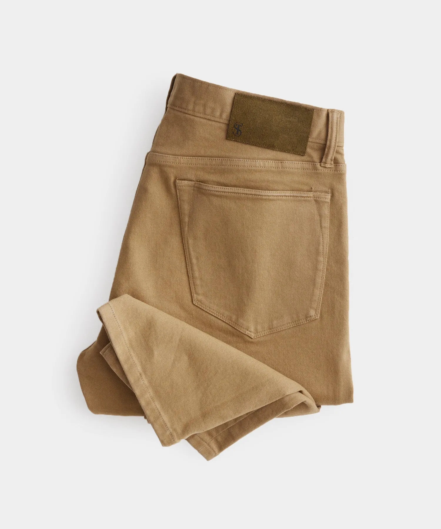 Slim Fit 5-Pocket Chino in Dark Wheat