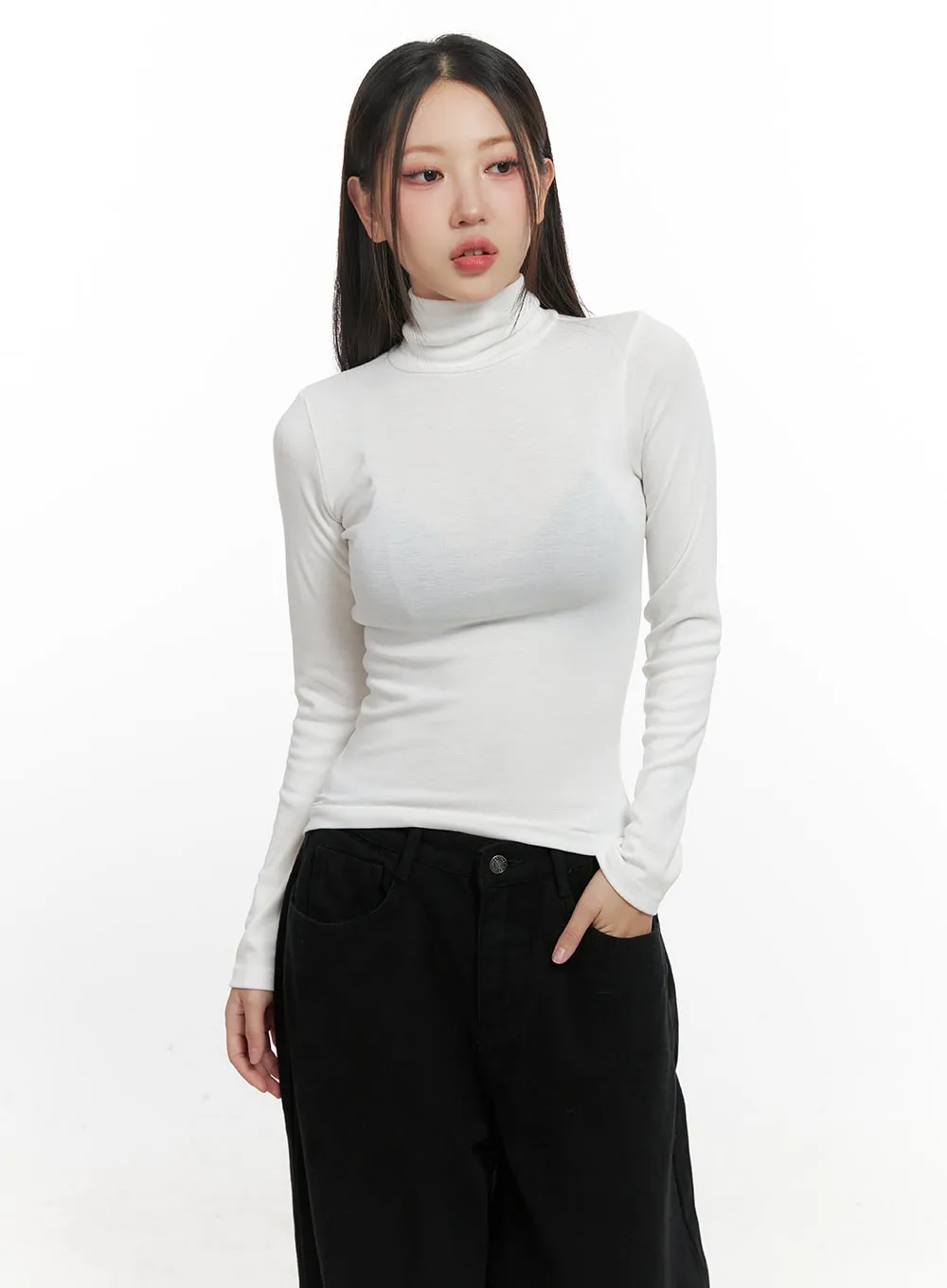 SlimFit Turtle Neck Top CN415