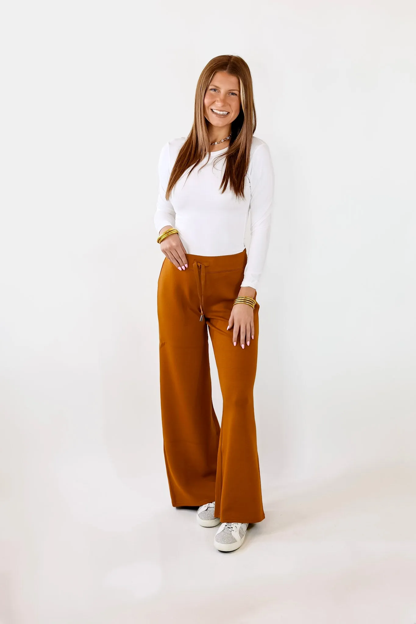 SPANX | AirEssentials Wide Leg in Butterscotch Brown