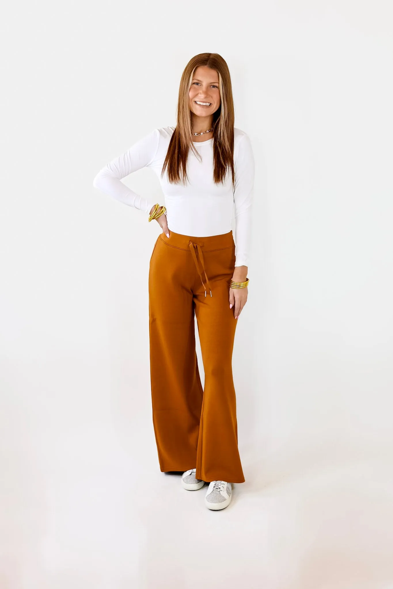 SPANX | AirEssentials Wide Leg in Butterscotch Brown