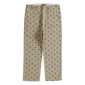 Supreme Khaki Stars Size 30 Chino Pant