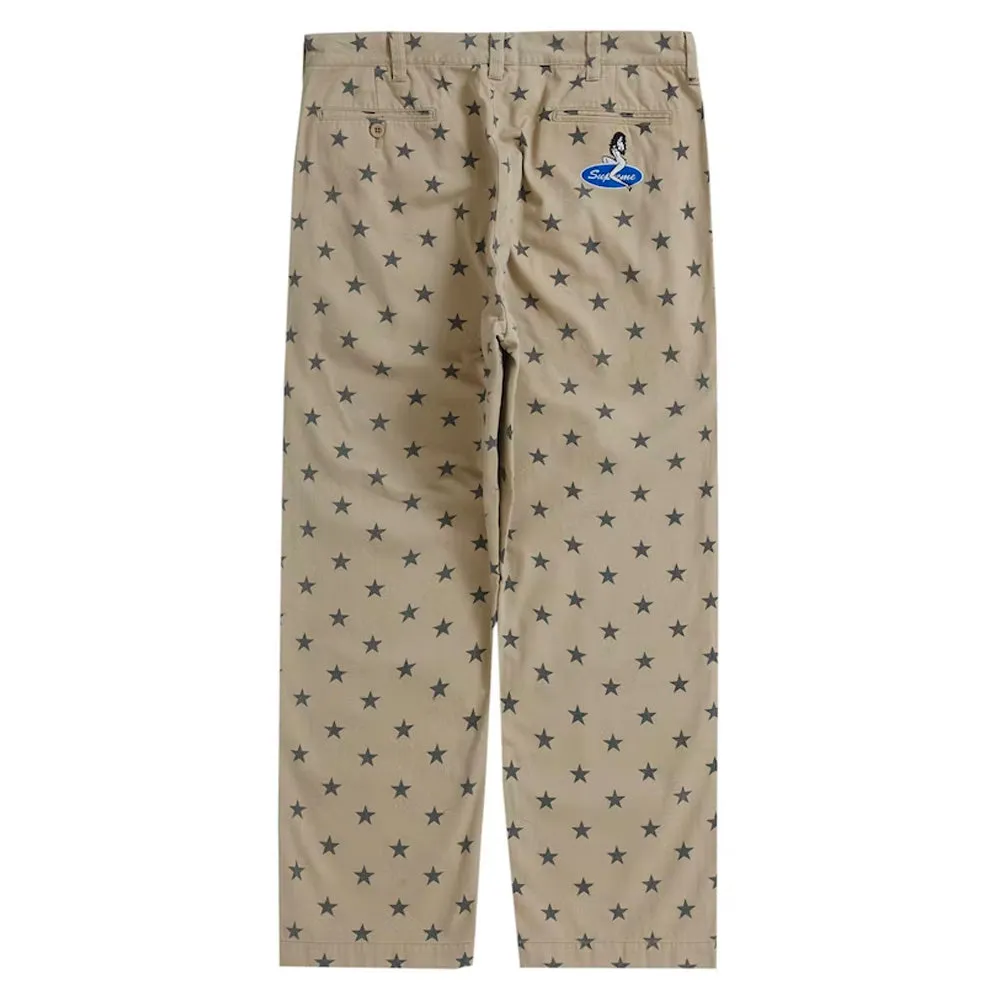 Supreme Khaki Stars Size 30 Chino Pant