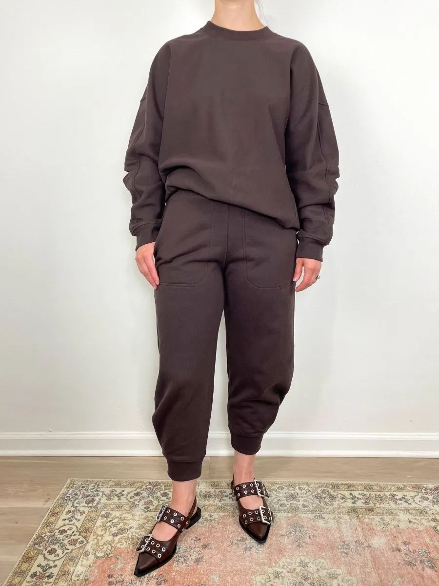 Sweatshirt Program Calder Sweatpant(Long) in Brown