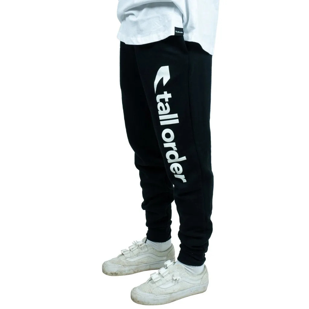 Tall Order Font Joggers - Black