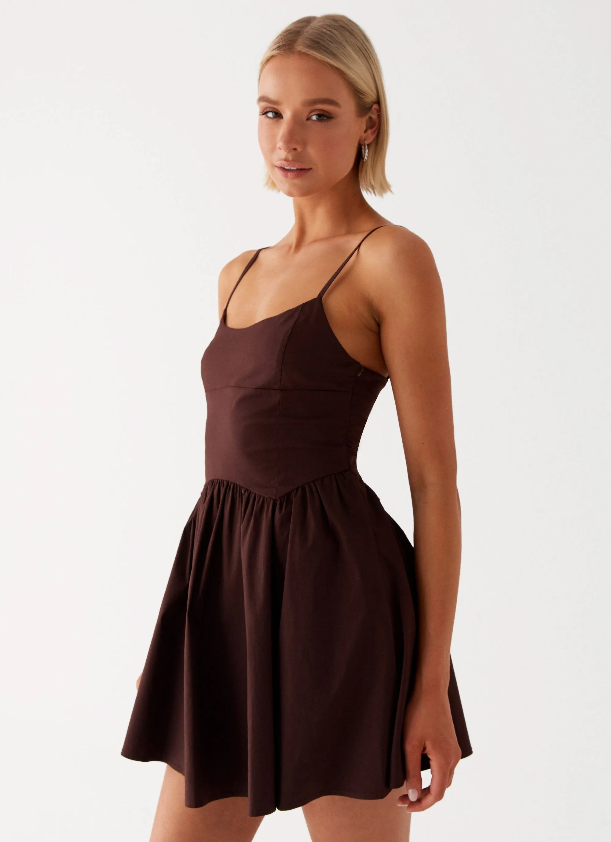 Tesoro Mio Mini Dress - Chocolate