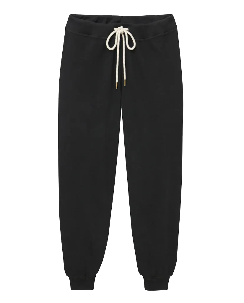 The Cropped Sweatpant. Solid -- Almost Black