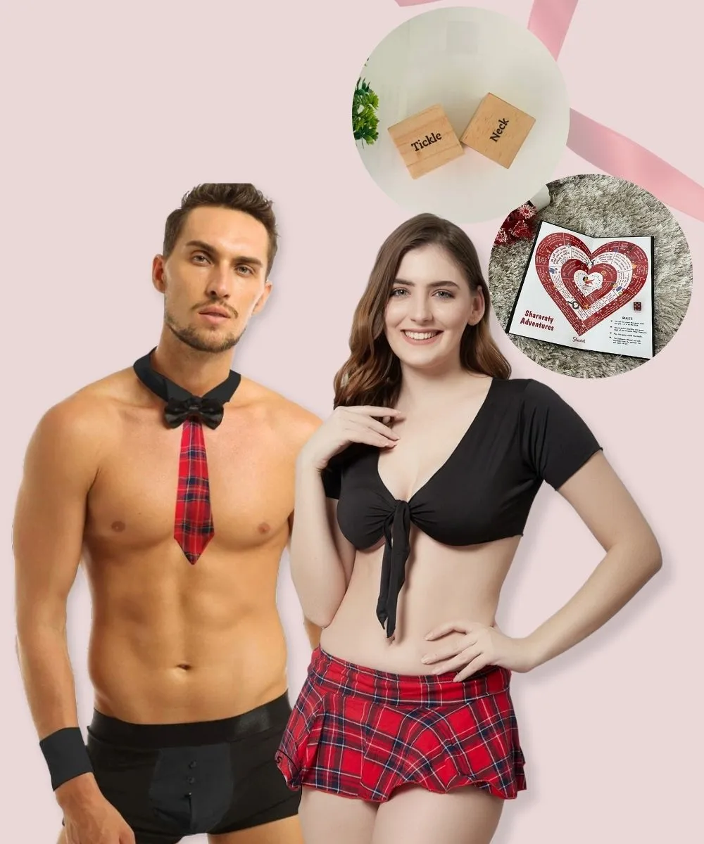 The Love Cluster Costume-Combo Hamper - Red & Black