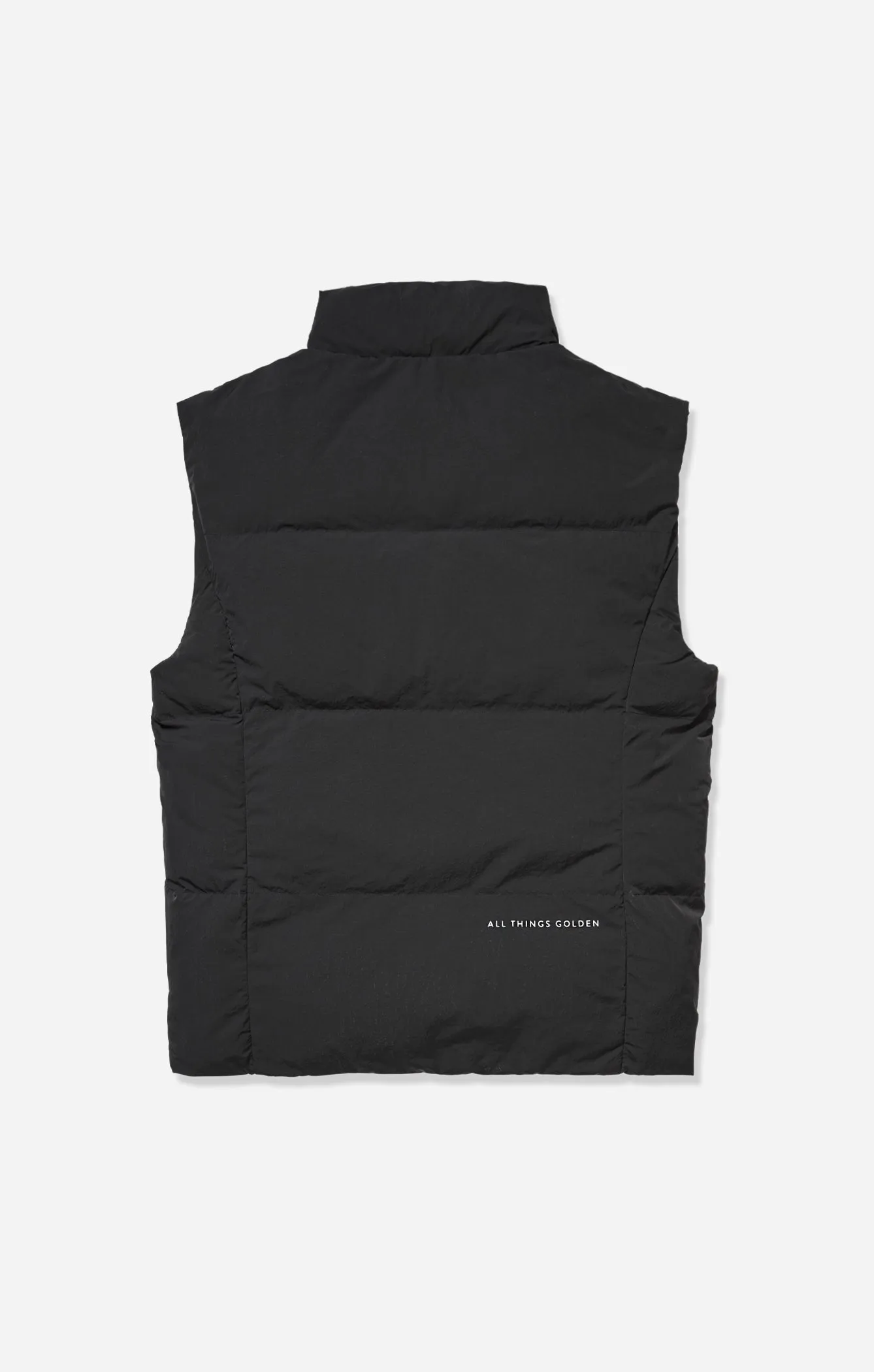 THE VEGAN PUFF™ REVERSIBLE VEST - PATENT/BLACK