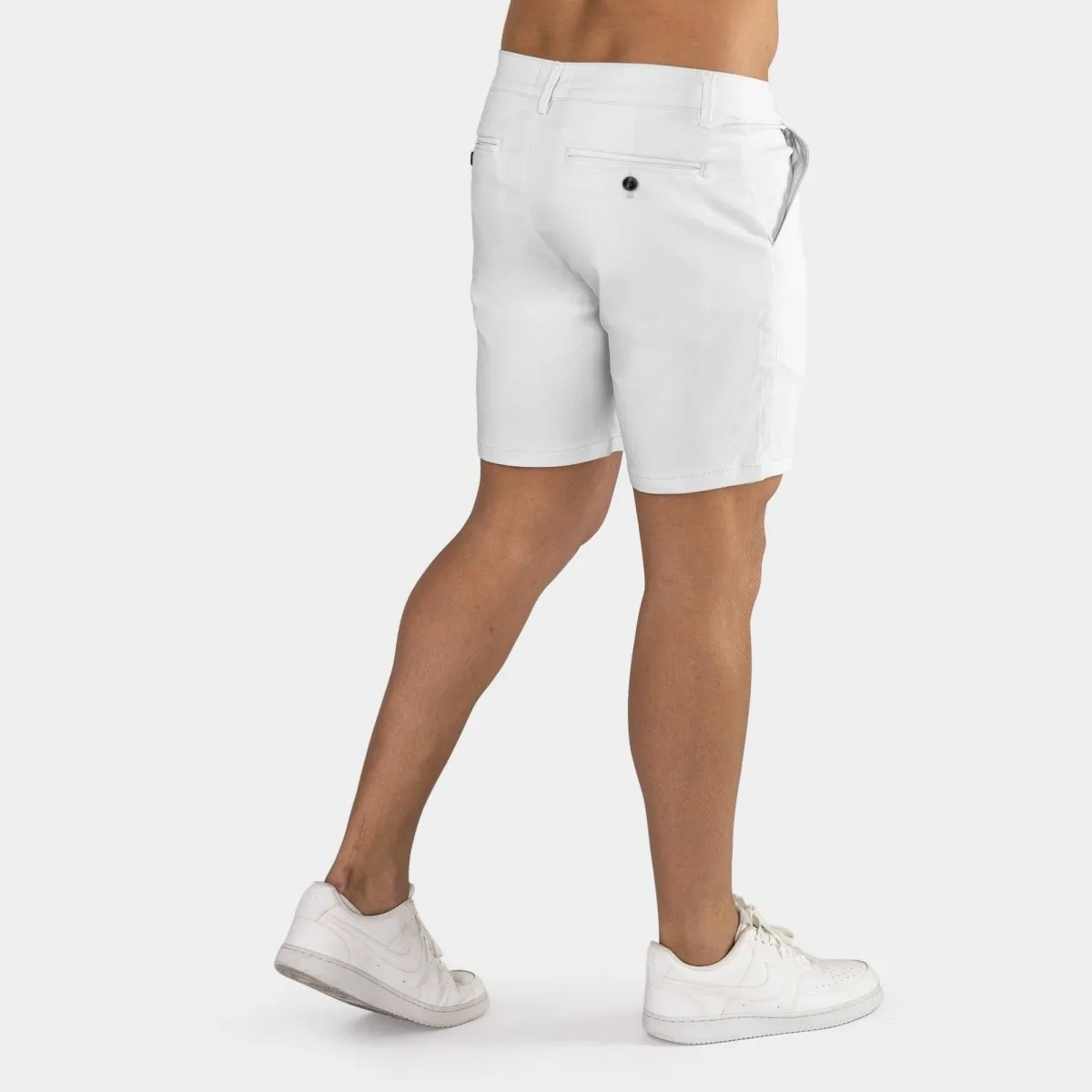 Ultra-Stretch 7" Chino Shorts - White