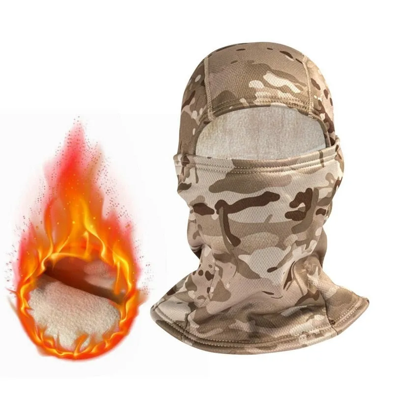 Unisex Winter Fleece Tactical Military Warm Balaclava Outdoor Hunting Cycling Hiking Ski Scarf Windproof Face Mask for Men Women