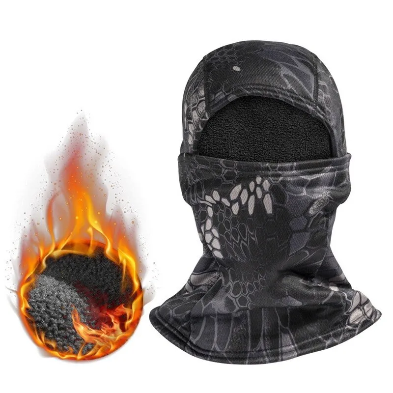 Unisex Winter Fleece Tactical Military Warm Balaclava Outdoor Hunting Cycling Hiking Ski Scarf Windproof Face Mask for Men Women