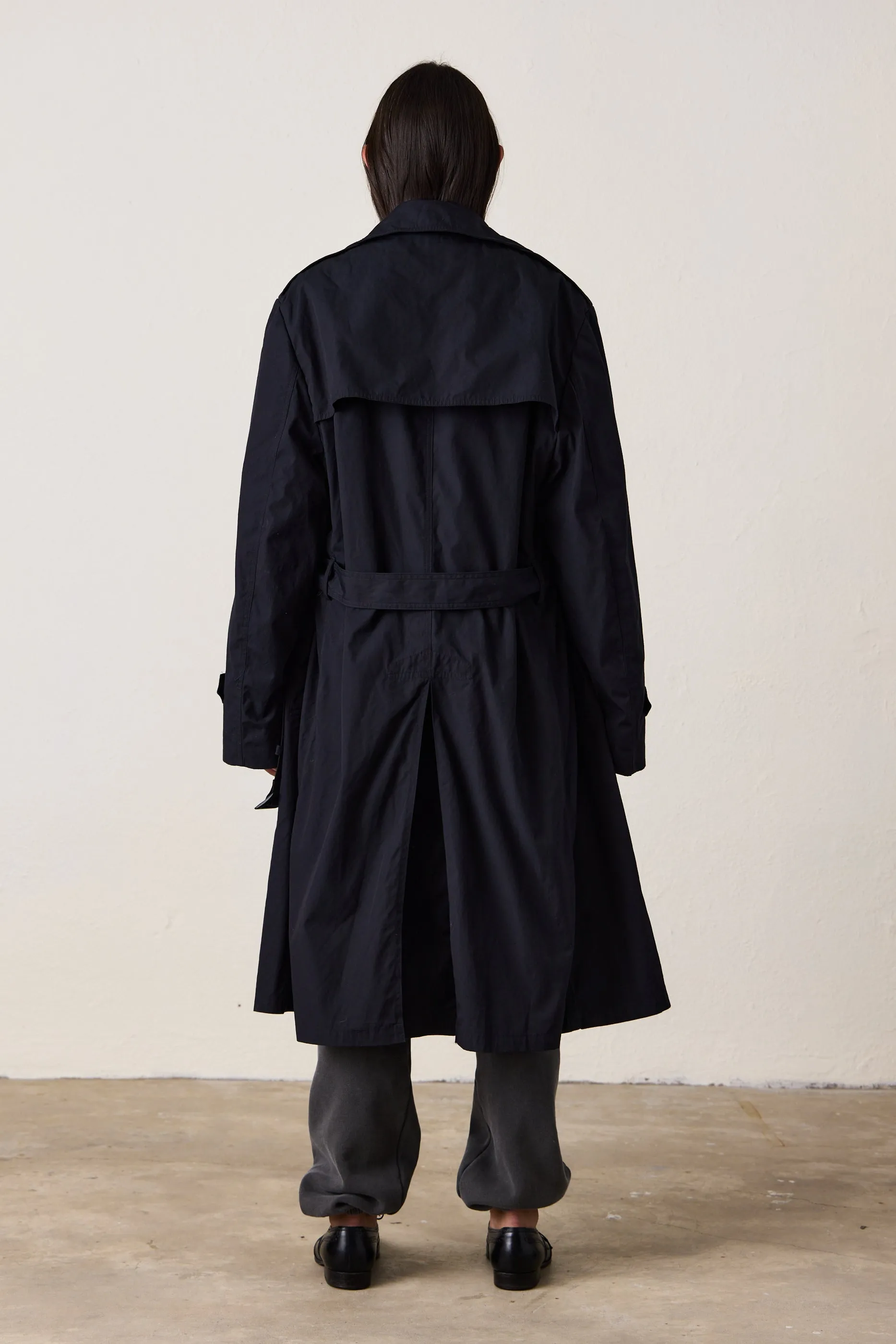 US MILITARY TRENCH COAT / BLACK