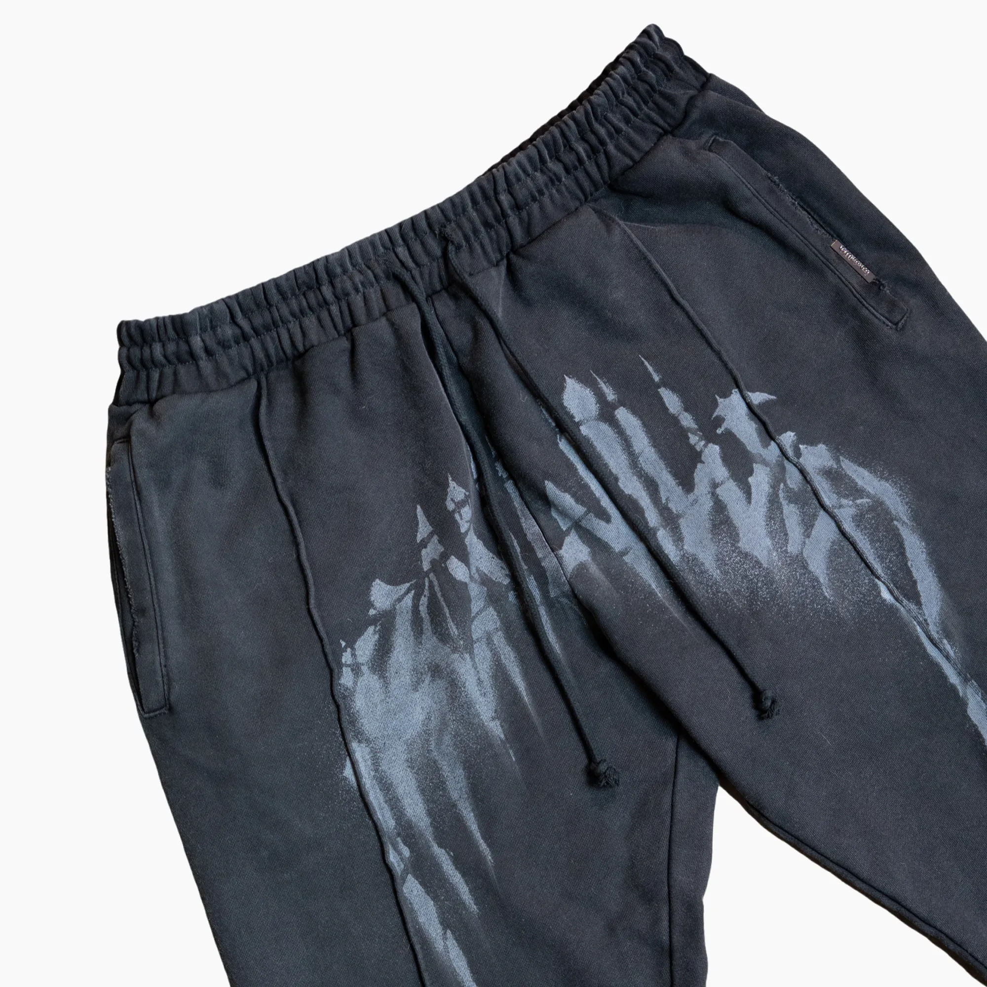 VICIOUS PLEATED SWEATPANTS - BLACK