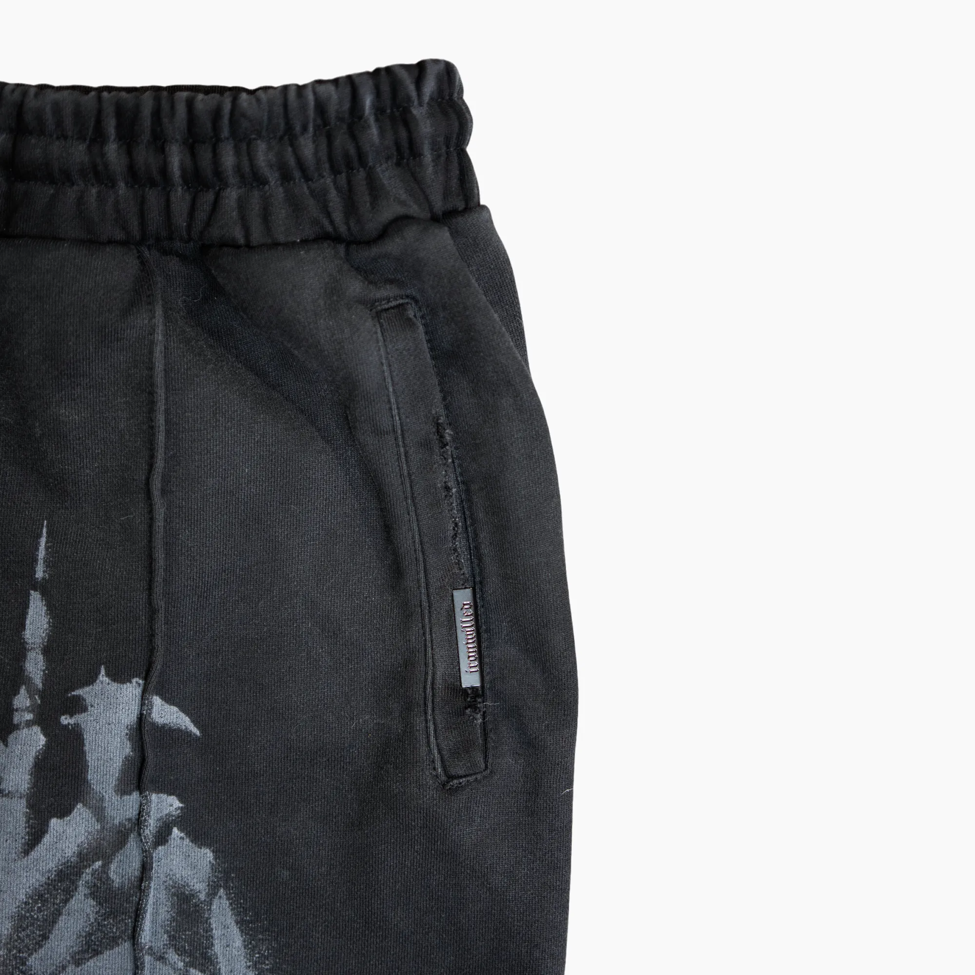 VICIOUS PLEATED SWEATPANTS - BLACK