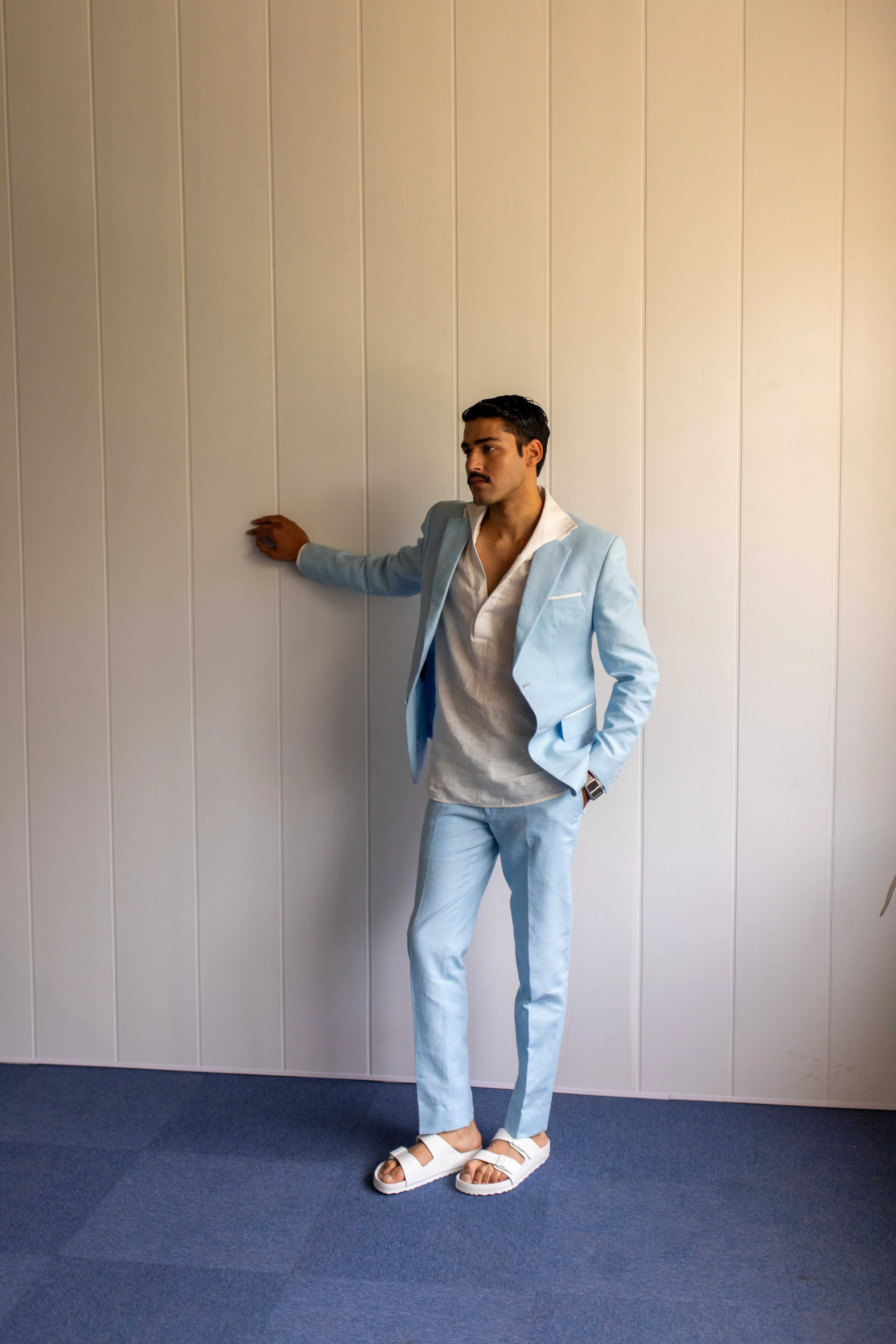 WHISPY BLUE SINGLE BREASTED SUIT