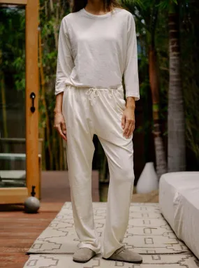 Women's Organic Lounge Pants in Natural