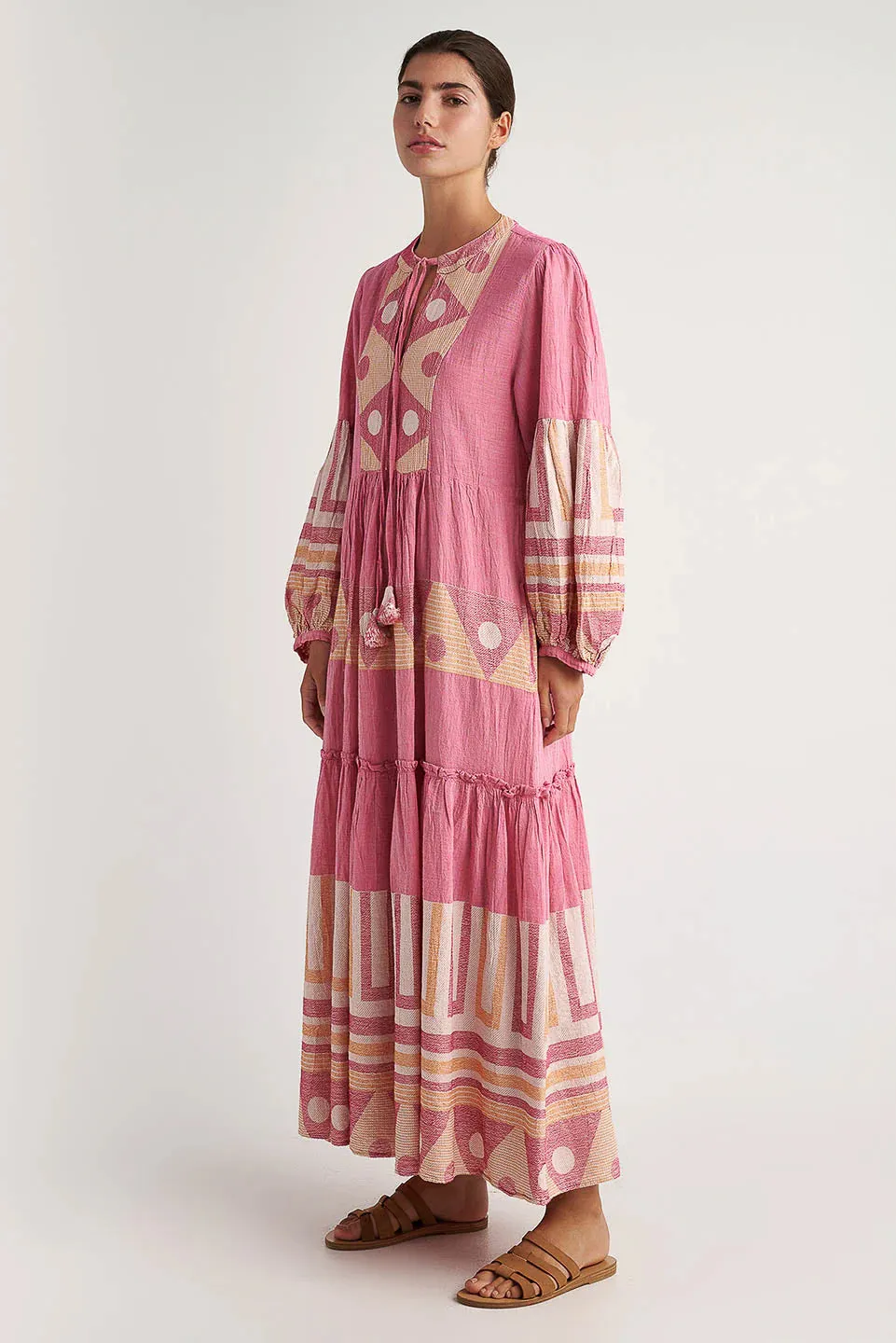 Zakar Maxi Dress in Sifnos Fuchsia