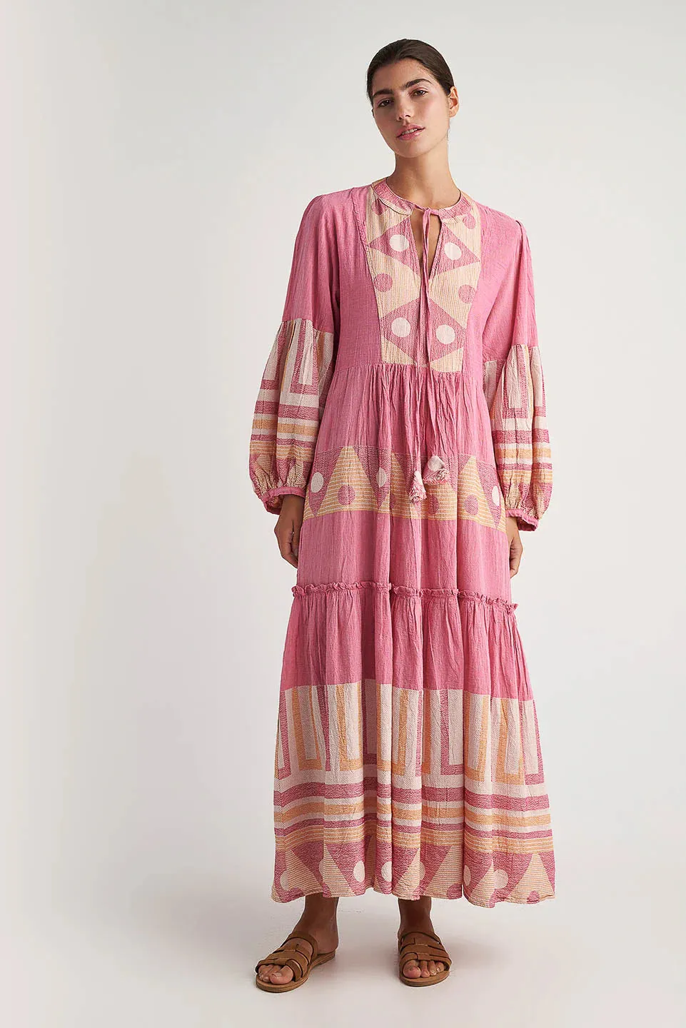 Zakar Maxi Dress in Sifnos Fuchsia