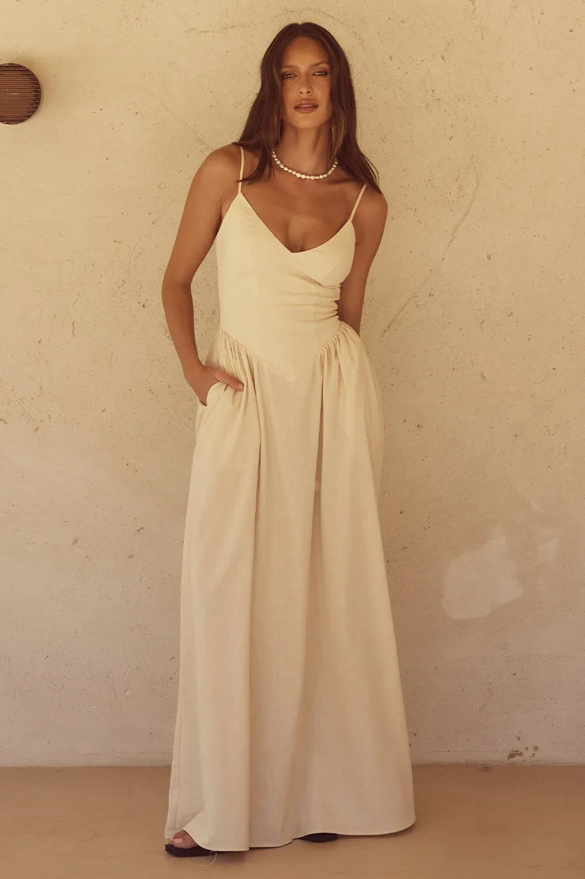 ZEPHY MAXI DRESS - SAND